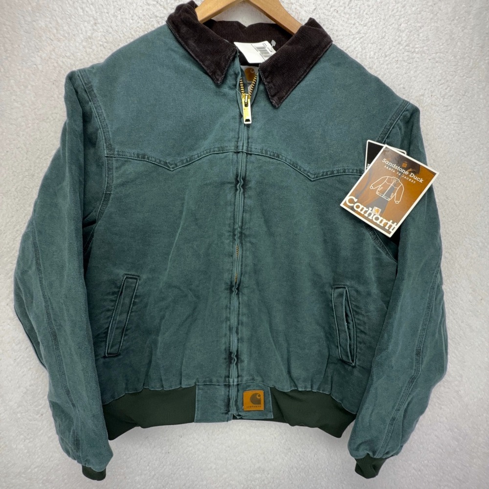 Carhartt Santa Fe Jacket Quilt Lined Mens XL J14 HTG Hunter Green NWT NOS